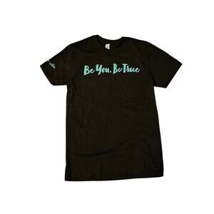 Hallmark Be You Be True Graphic T-Shirt Tee Women Cotton Blend Size Large NWOT
